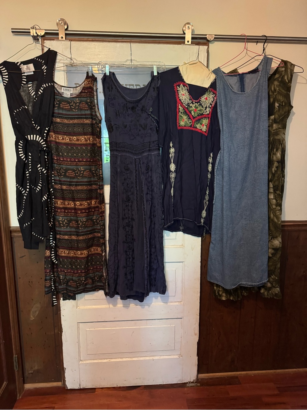 Lot of 6 Boho Cottagecore Estate Dresses